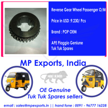 Ape Tuk Tuk Spares Reverse Gear Wheel Passenger O/M